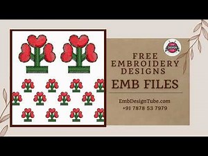 Free Embroidery Design Download | Wilcom Software Supported EMB File Formats Available