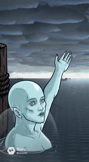 The Watcher of Grey Harbour - "The Pale Child" By CEC and Sora #youtubeshorts #cec #sora #ai