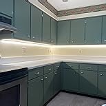 Muzata 10Pack 3.3FT/1M LED Channel Black Aluminum U Shape LED Diffuser Channel with Milky White Cover Easy Installation U1SW BW 1M