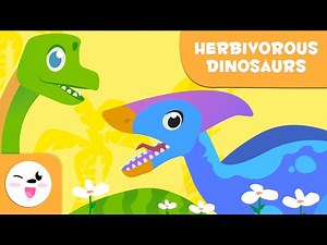 DINOSAURS for Kids 🦕 Herbivorous Dinosaurs 🦖 TRICERATOPS, DIPLODOCUS, ANKYLOSAURUS...
