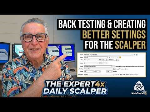 The Expert4x Daily Scalper. How to backtest it and use "I Wonder" to find the Best Robot settings