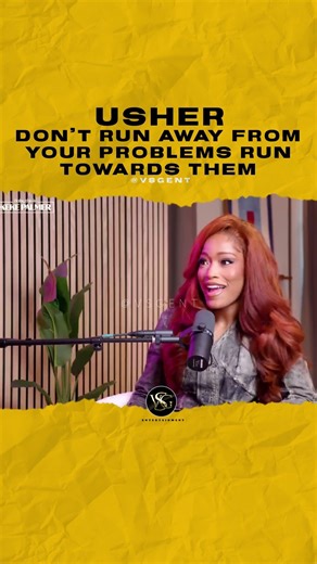#usher Don’t run away from your problems run towards them. 🎥 ‪@WonderyMedia‬