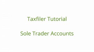 Taxfiler Tutorial: Sole Trader Accounts