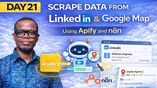 Apify Actors Explained | Scrape LinkedIn Google Maps with n8n for Lead Generation | Olalekan Adeeko