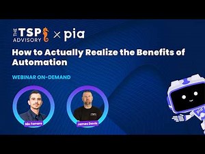 How MSPs Actually Realize the Benefits of Automation | TSP Advisory x Pia