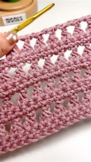 Openwork Crochet Stitch with a Clean Triangular Texture