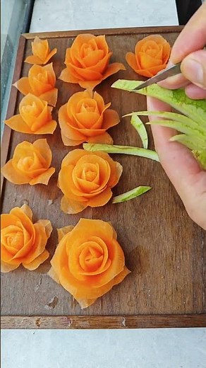 Food carving #Knife skills #Fruit and vegetable shaping #Fruit and vegetable carving