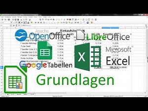 Grundlagen Tabellenkalkulation: Rechnen mit Excel, OpenOffice Calc und LibreOffice Calc