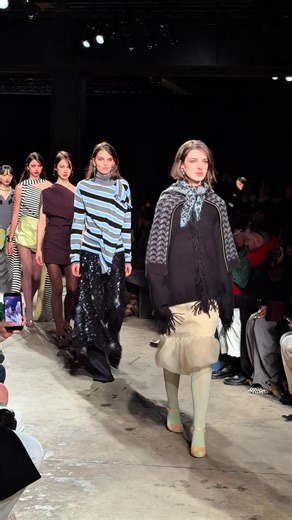 Double knit knot styling seen backstage and on the runway at Zankov Fall 2026. #NYFW #Nordstrom #Zankov #StyleTips
