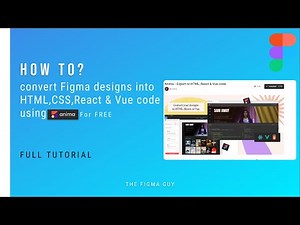 Figma to Code using Anima | Figma Tutorial