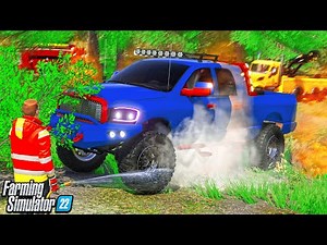 FOREST FIRE SPREADS TO TRUCK | CAN WE MAKE MILLIONS? FARMING SIMULATOR 22