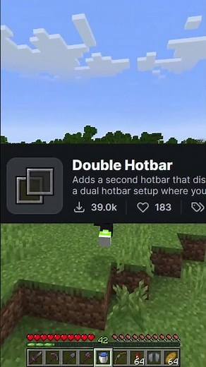2 Hotbars gleichzeitig?! #minecraft #minecraftmod