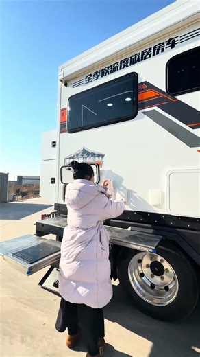 This huge kitchen is incredibly impressive! #RV #RVTravel #RVLife
