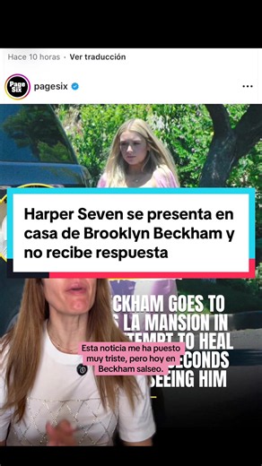 #greenscreen Ayer Harper Seven se presentó en casa de Brooklyn Beckham, pero se fue con las manos vacías. #BeckhamSalseo