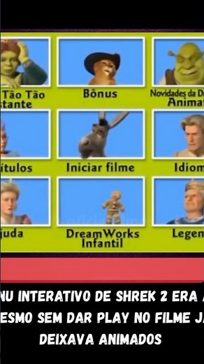 The interactive menu in Shrek 2 was simply phenomenal! #shrek #shrek2 #dvd #menu #nostalgia