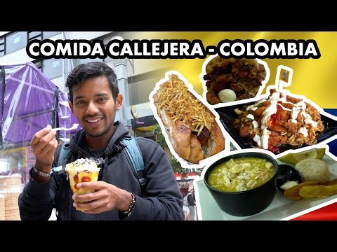 Probando Comida Callejera en COLOMBIA 🇨🇴 BOGOTÁ FOOD TOUR