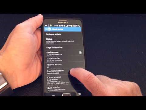 Samsung Galaxy Note 3 Tip: How to enable developer options hidden menu