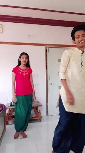 Dance Comedy Duo in Colorful Outfits