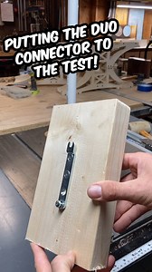 Putting the KNAPP DUO-System Connector to the ultimate test! This hidden connector is one of our best-sellers for good reason. Key features include: ✅ Hooks together in seconds and self-tightens for a secure joint. ✅ The connector is completely concealed for a clean, professional finish. ✅ Can be disassembled and reassembled multiple times if needed. The DUO-System is commonly used for strong, invisible connections in bed rails, stair stringers, and table aprons. #KnappConnectors #DUOSystem #Woo