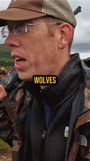 2 Wolves Blocked His Way in the Wild