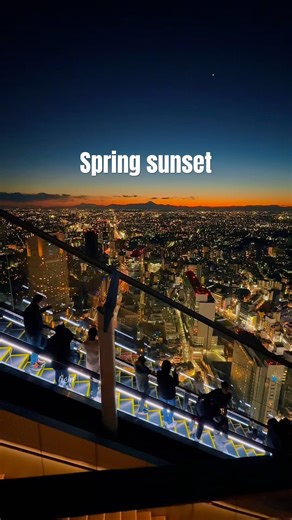 TOKYOSpring sunset🌇春の夕暮れと渋谷の人達✨