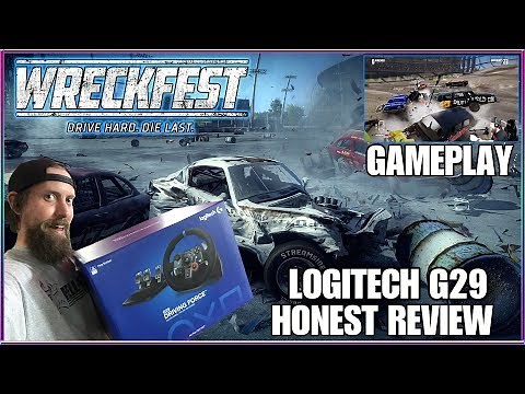 WreckFest PS4 (Logitech G29 Steering Wheel Review) gameplay