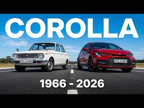 60 Years of Evolution: Every Toyota Corolla Generation in 5 Minutes! (1966-2026)