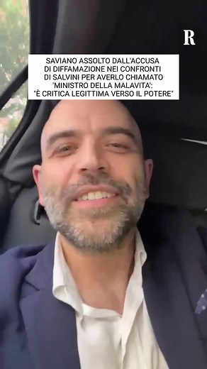 Saviano assolto da Salvini: critica legittima
