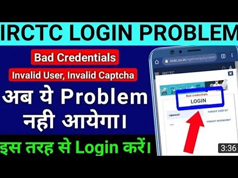 How to fix Bad Credentials Irctc login Problems |irctc csc Agent id| Not Authorized for this action