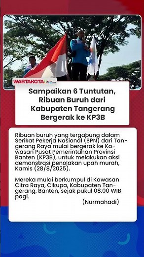 Sampaikan 6 Tuntutan, Ribuan Buruh dari Kabupaten Tangerang Bergerak ke KP3B