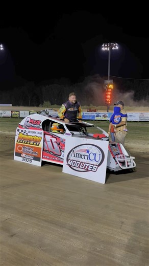 14K views · 73 reactions | Justin Williams wins the AmeriCU Credit Union Mod Lite Feature on Reagan Companies Night | Brewerton Speedway | Facebook