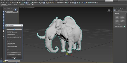 Quad Remesher for 3ds Max——快速教程