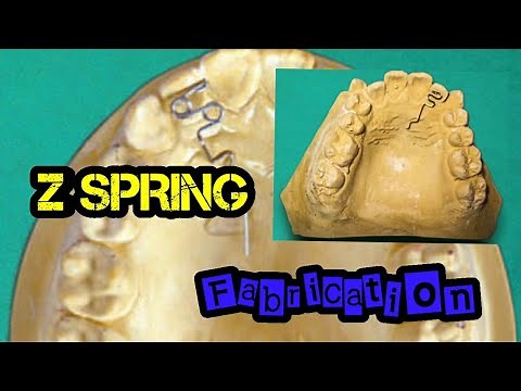 Z SPRING | FABRICATION OF Z SPRING | ORTHODONTICS wire bendings | Double cantilever spring