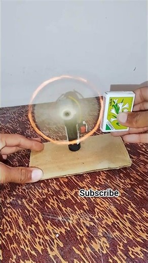 science experiment #dcmotor #matchstick #shorts #shorts #youtubeshorts