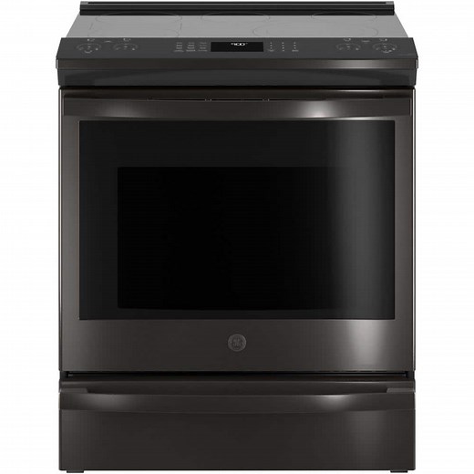 Reviews for GE Profile 30 in. 5 Burner Element Smart Slide-In Electric Range in Black Stainless with True Convection and Air Fry | Pg 1 - The Home Depot