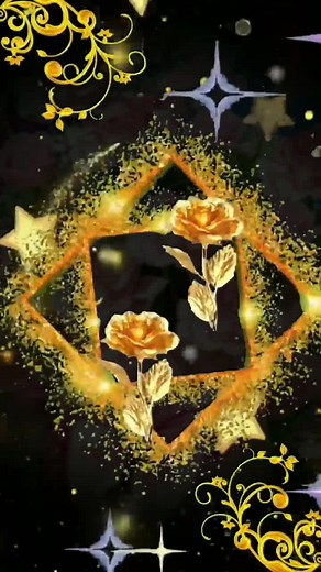 Captivating Animated Flower Scenes with Sparkling Effects