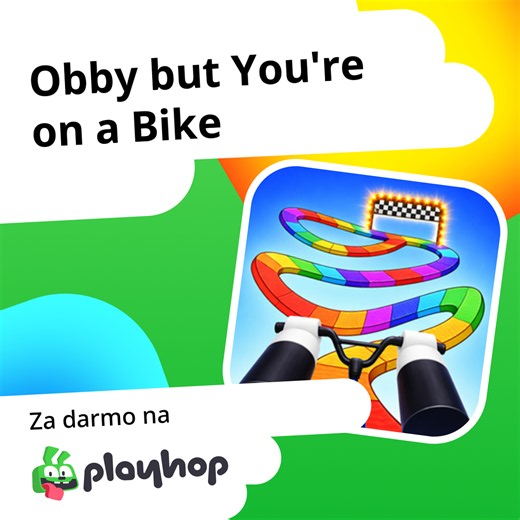 Obby but You're on a Bike: Graj Za Darmo Online w Playhop