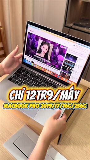 Macbook Pro core i7 Ram 16G SSD 256G,màn 13.3inch vỏ full kim loại màu gray cực đẹp #laptop #macbook #macbookpro