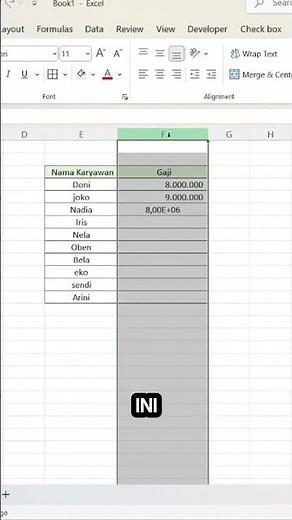 Tutorial Cara Cepat Menulis Angka Jutaan di MS Excel