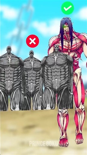 Which Titan Can Defeat ALL Rumbling Colossal Titans? ⚔️ | (Attack on Titan) #fyp#aot