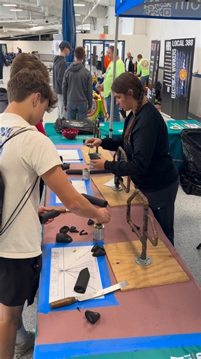 Hands-on learning in action 👷‍♂️🔥 Students got the chance to cut, fit, and install real mechanical insulation at today’s career fair — seeing firsthand how the trade keeps systems efficient and safe. Nothing beats learning by doing! 💪 #UnionStrong #TradesFuture #Insulators127 | Heat and Frost Insulators Local 127