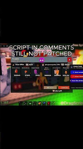 NEWEST BEST FREEZE, AUTO ACCEPT SCRIPT IN STEAL A BRAINROT ROBLOX #script #roblox #fyp #viral #sab