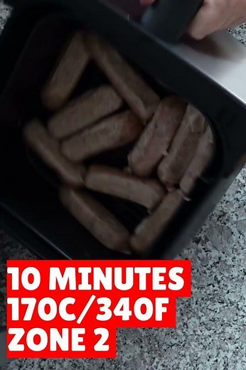 Air Fryer Frozen Sausages (with the philips dual 5000 series) #shorts