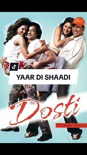 YAAR DI SHAADI - DOSTI: FRIENDS FOREVER 🥀🖤🇮🇳 #yaardishaadi #dosti #dostifriendsforever #hindu #songbollywood #liz #fyp #cinehindu #amo #tiktok #lizcreation #tiktokindia #senorita #subtituladoespañol #amolohindu #india #cineindio #hindu #bollywoodclassic #musicahindu #bollywoodsong #bollyperu #bollywood #subespañol