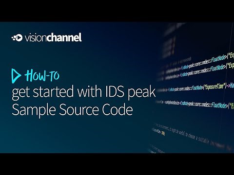 How to get started with IDS peak Sample Source Code