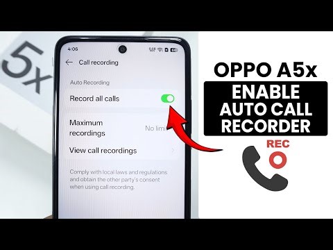 How to Enable Auto Call Recorder in Oppo A5x - Call Record Settings