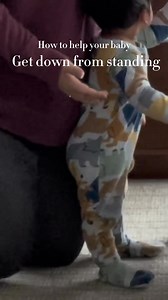 Tips to help your baby sit from standing! The key is giving lots of support at first and then see your baby need less the more they practice! ✅Follow for more baby development tips | Dr. Olivia Reyes PT, DPT
