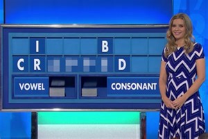 Countdown's Rachel Riley smirks as board spells out a very rude word