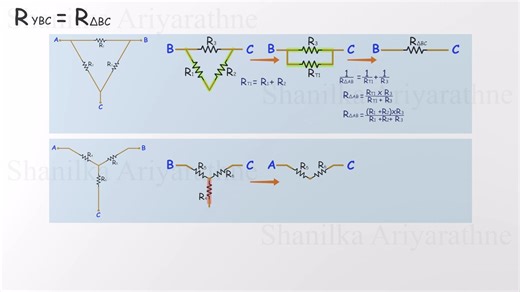 092-Delta-Y (Wye) Transformation Explained： Solving Complex Resistor Networks
