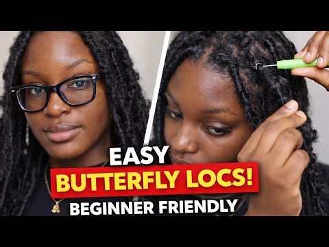 Easy butterfly locs tutorial/ beginners friendly